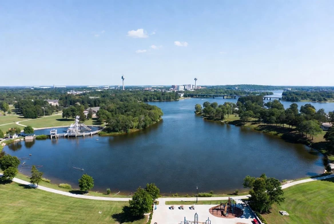 RV rentals in Decatur, AL - Point Mallard Park scenic view